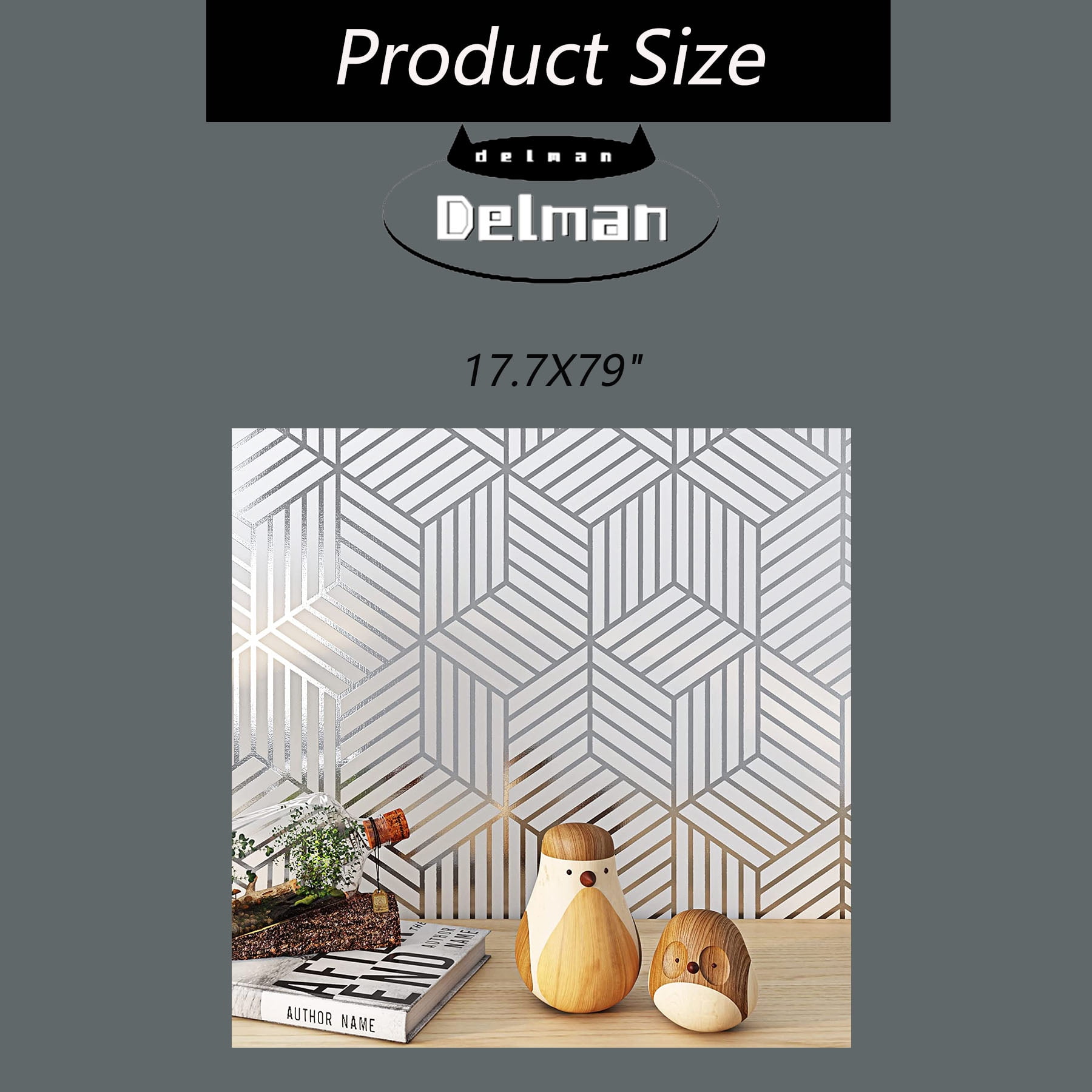 Wallpaper Peel and Stick Modern Geometric Wall Paper Roll for Walls