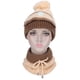 thumbnail image 5 of Gorro de punto ajustable LHCER 3 unids/set a prueba de viento de Hilo de lana para invierno, 5 of 8