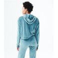 thumbnail image 2 of Sudadera con capucha de terciopelo Aeropostale para Mujer Verde Grande, 2 of 2