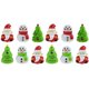 thumbnail image 2 of Xmas Themed Pull Back Plaything for Kids and Toddlers, Assorted Color Plastic Party Favor, 12pcs, 2 of 4