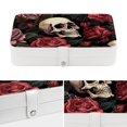 thumbnail image 4 of Rose Elegant PU Leather Decorative Box Jewelry Organizer with Removable Compartment - Portable Earring Organizer, 4 of 6