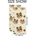 thumbnail image 3 of Soft Hand Fingertip Towels 2 Pcs Face Bath Towels Bear Face Absorbent Washcloths for Bathroom Hotel Kitchen 30x15in, 3 of 6