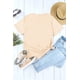 thumbnail image 3 of ABPHQTO Camiseta de manga corta con estampado gráfico de Play Something Country caqui para mujer, 3 of 5