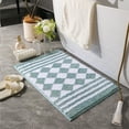 thumbnail image 5 of InsCrazy Bathroom Rugs Concise Style Floor Mats Non-Slip Bathroom Absorbent Thick Floor Mats Bathroom Foot Mats Entrance Flocking Bedroom Mats 17" x 24", 5 of 7