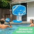 thumbnail image 3 of GoSports Splash Hoop PRO Pool Basketball - (Blue, UV-Treated Plastic & Metal), 3 of 6