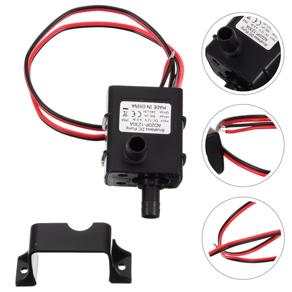 WHAMVOX  Mini Submersible Pump Small Aquarium Pet Water Fountain Black