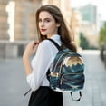 thumbnail image 6 of FORMRS Mini Backpack Purse for Women Travel Daypack Casual Shoulder Bag, Blue Mountains, 6 of 7