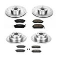 thumbnail image 3 of PowerStop Front and Rear Z23 Evolution Sport Carbon-Fiber Ceramic Brake Pad and Drilled & Slotted Rotor Kit Fits: SAAB SUBARU Select Models K2376, 3 of 10