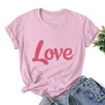 thumbnail image 5 of Goodtrade8 Womens Shirts Valentines Day Cute Plus Size Valentines Women Graphic Short Sleeve for Girlfriend Pullover Shirts for Women, 5 of 5