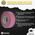thumbnail image 2 of CDT-36 Industrial/Professional Grade Duct Tape. Multi-Purpose 11 MIL Waterproof and UV Resistant DIY and Repair. 30 Yards. (Pink, 2 Inches), 2 of 5