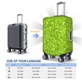 thumbnail image 4 of Gukieu Lime green glitter Print Suitcase Protective Cover, Elastic Zipper Buckle Suitcase Protective Cover, Suitable for Travel, Business Trip-Small, 4 of 7