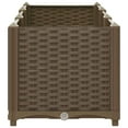 thumbnail image 5 of vidaXL Raised Bed Brown Polypropylene Large Sturdy Rectangulard 47.2"x15.7"x15", 5 of 7
