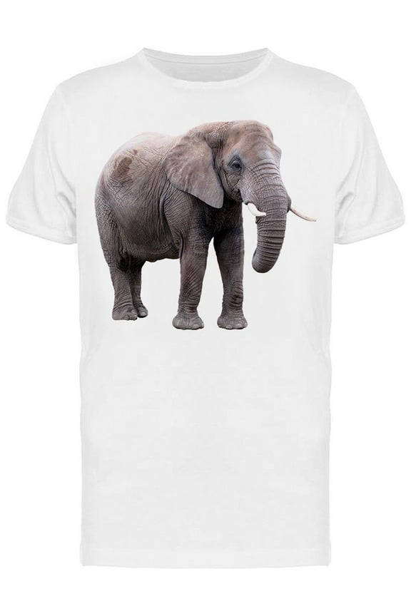 Front,side African Elephant T-Shirt Men -Image by Shutterstock, Male Large