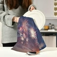 thumbnail image 6 of SKYSONIC 1 pack 4Th of July Fireworks American Flag Kitchen Dish Towels,Dishcloths,Absorbent Soft Towels Hand Towels, 18" x 28", 6 of 7