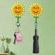 thumbnail image 4 of Flower Shaped Coat Hook Multifunctional No Drilling Towel Holder For Towel Robe, 4 of 5