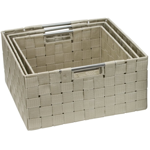 Sorbus Storage Box Woven Basket Bin Container Tote Cube Organizer Set