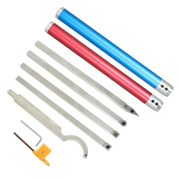 EPOTOOR 7 Piece 20 inch Carbide Lathe Tool Set Full Size Woodturning Tools