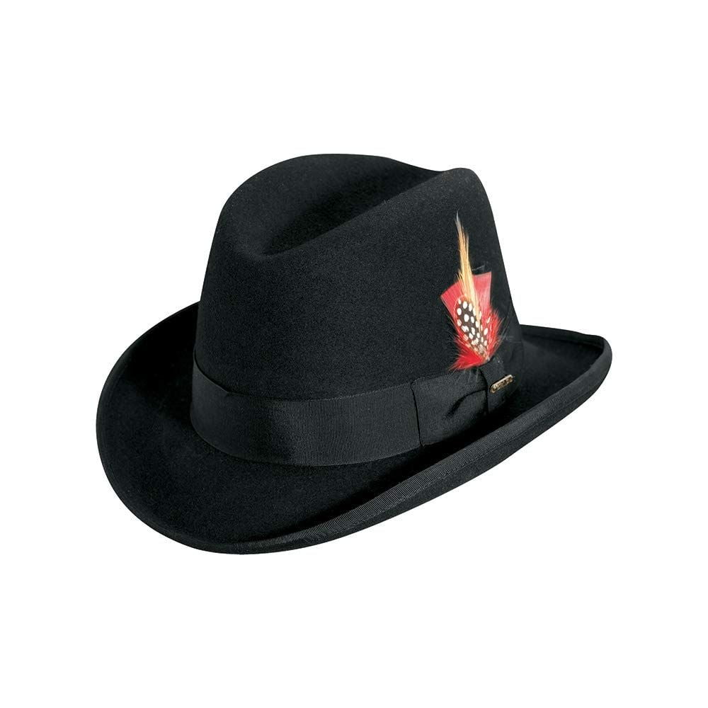 New Classic WoolFelt Homburg Fedora Hat Godfather Hat Men/'s//Woman/'s