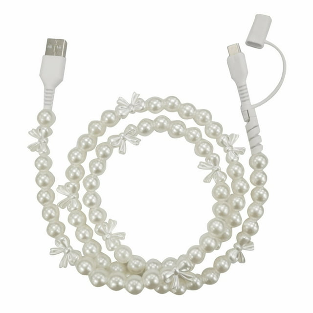 Function Pearl USB Fast Charging With Robust Nylon Braided Construction For Mobile Devices And Tablets