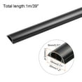 thumbnail image 2 of Uxcell Cable Raceway Cord Cover for Wall 39"Lx1.2"Wx0.4"H Cord Hider Channel White for TV Wire Management Black 39"x1.2"x0.4", 2 of 6
