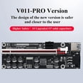 thumbnail image 3 of Pcie Riser 011 V011pro Pci E Express Pci-e 16x Riser Video Card Riser Gpu Dual 6pin Adapter Graphics Card For Mining, 3 of 5