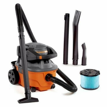Ri-Dgid 4 Gallon 6.0 Peak HP Wet/Dry Shop Vacuum with Detachable Blower, Fine Dust Filter, Locking Hose and Accessories