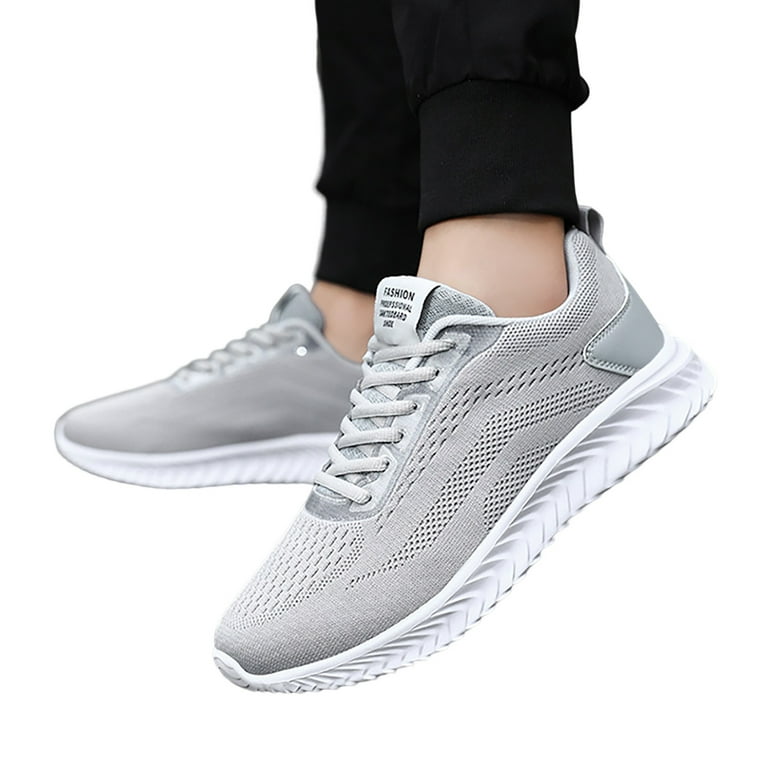 PMUYBHF Mens Gym Shoes Running Shoes for Men Wide Width Flying Weave Sports  Men's Shoes Summer Breathable Casual Shoes 2023 New Trend Mesh Sports