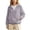 Purple, variant on Womens Lightweight Summer Ice Silk Outwear For Short Sleeve Casual Jacket Breathable Sun Shield Outdoor Cardigan Twill Field Jacket for Women, Size M