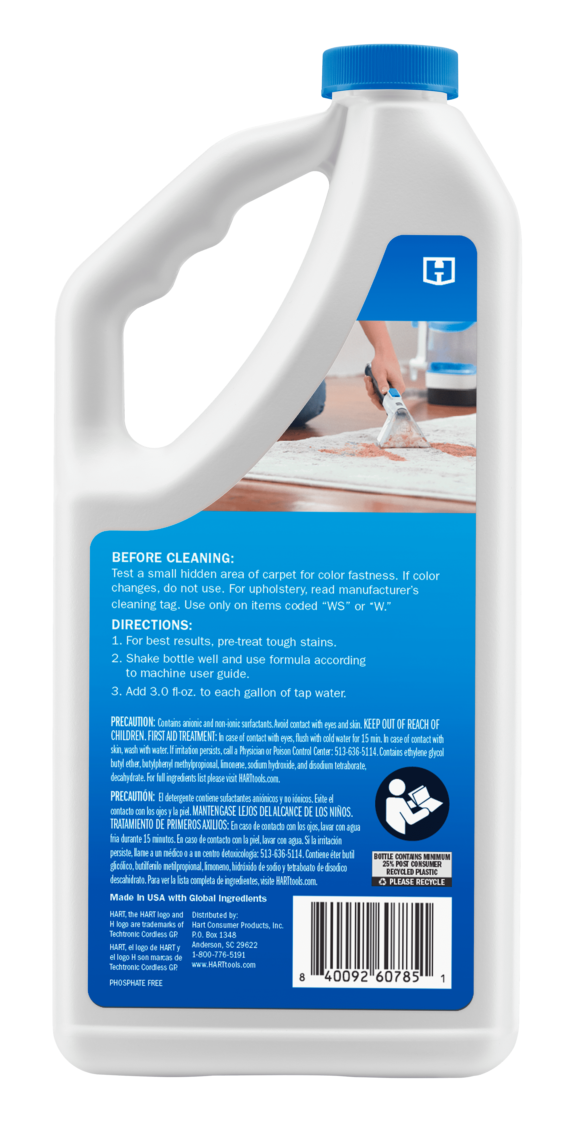 HART 32 Ounce Pet Carpet Spot Cleaning Formula, Spring Scent