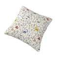 thumbnail image 2 of Rateoe Colorful Mushrooms and Plants Pattern Throw Pillow Cover Premium Pillow Stuffer Sham Square for Decorative Cushion Bed Couch Sofa(Pillow insert not included), 2 of 8