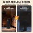 thumbnail image 5 of ELEKA Space Heaters for Inside,1500W Portable Electric Heater with Remote，12H Timer，4 Mode Settings，Bottom with Light，Fast and Safe Portable Heater for Office, Bedroom, 5 of 10