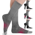 thumbnail image 1 of 4 Pack Women\'s Merino Wool Hiking Socks Wicking Cushioned Warm Thermal Walking, 1 of 4