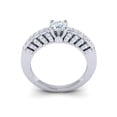 thumbnail image 3 of Natural 1ct Round Cut Diamond Prong Women's Accented Bridal Engagement Ring Solid 18K Gold H SI2, 3 of 3