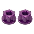 thumbnail image 1 of Almencla 2Pcs Bike Wheel Hub Axle Nuts Aluminum Alloy Replacement M9 Hub Nuts Violet, 1 of 8