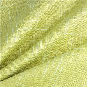 Phantoscope Soft Textured Linen Burlap Series Decorative Throw Pillow, 18" x 18", Yellow Green, 2 Pack