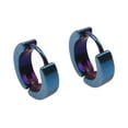 thumbnail image 2 of Cheers.US 1 Pair Stainless Steel Unique Small Hoop Earrings for Men Huggie Earrings, 2 of 7