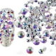 thumbnail image 5 of Worallymy 240 Unids/set Nail Art Rhinestone Natural Artificial Nails Decoraciones Flat Back Design Crystal Worallymy JD735807790, 5 of 7