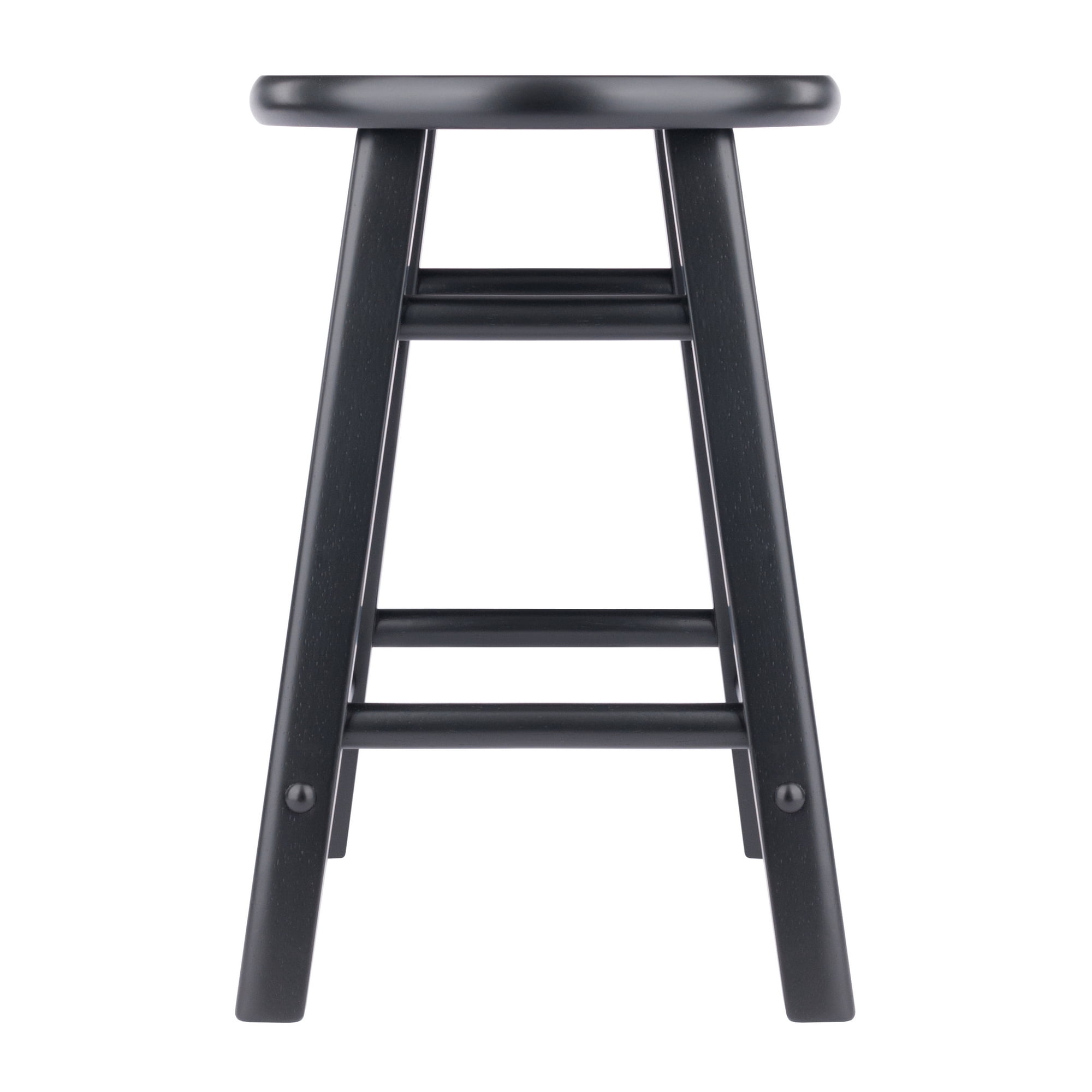 Element 2pc Dining Stools with Square Legs in Black Finish