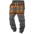 thumbnail image 2 of WREESH Men's Sweatpants Printing Drawstring Pockets Elasticated Trousers Cuffed Pants Full Lenght Pants Dark Gray, 2 of 6