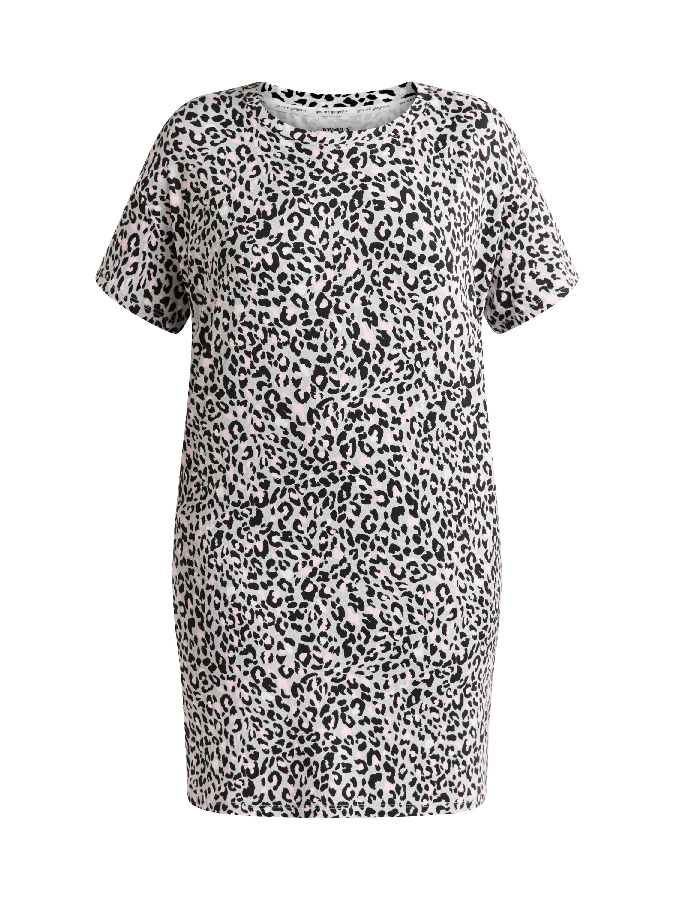 Joyspun Women's Dreamy Soft Collection Sleepshirt with Short Sleeves, Sizes S/M-2X/3X