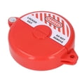 thumbnail image 4 of "High Visibility ABS Plastic Gate Valve Lock for Outdoor Use - Fits 2.5-5in Valve Handles, Corrosion Resistant Security Device (Red)"  

"Universal Valve Lockout Tagout (LOTO) Safety Device - Durable, 4 of 6