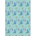 thumbnail image 1 of Ahgly Company Machine Washable Indoor Rectangle Transitional Seafoam Green Area Rugs, 2' x 5', 1 of 7