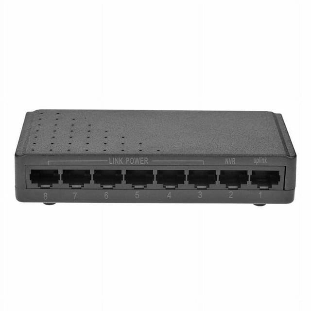 Sistema de red Ethernet de 8 puertos 6+2 con alimentación por RJ45 10/100M para cámaras sin adaptador de corriente