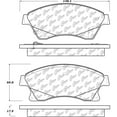 thumbnail image 2 of Centric 105.15220 Front Brake Pad, 2 of 4