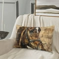 thumbnail image 5 of Sikiie Musical Horse Vintage Collage Print Plush Pillow Cover, Wrinkle-proof and Stain-resistant Pillow Protector without Pillow Core, Home Decoration-16"x24", 5 of 6