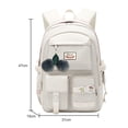 thumbnail image 2 of Nylon College Middle High School Mochila Mochila escolar de gran capacidad Mochila, 2 of 6