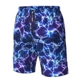 thumbnail image 4 of Fotbe Blue Lightning1 Trajes de Baño Estampados para Hombre, Shorts de Verano de Secado Rápido, Ropa de Playa, Bañadores-Medium, 4 of 6