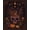 Black, Pattern 1, variant on ODIKA 8'x10' Washable Area Rug Dark Purple Orange Celestial Skull Design Mystical Symbols with Moon and Stars Motif for King Size Bedroom Under Bed, Master Suite, Non-Shedding, Easy Care