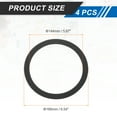 thumbnail image 2 of Uxcell Black 6.5 Inch EVA Foam Speaker Edge Surround Rings Replacement Parts for Speaker Repair or DIY 4 Pcs, 2 of 6