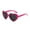 Pink, variant on Polarized Heart Shaped Sunglasses for Women, Vintage Oversized Retro Love Eyeglasses with Classic Frame, Fashionable Outdoor Travel Beach Sunglasses, Worn Fashion Accessories, Purple